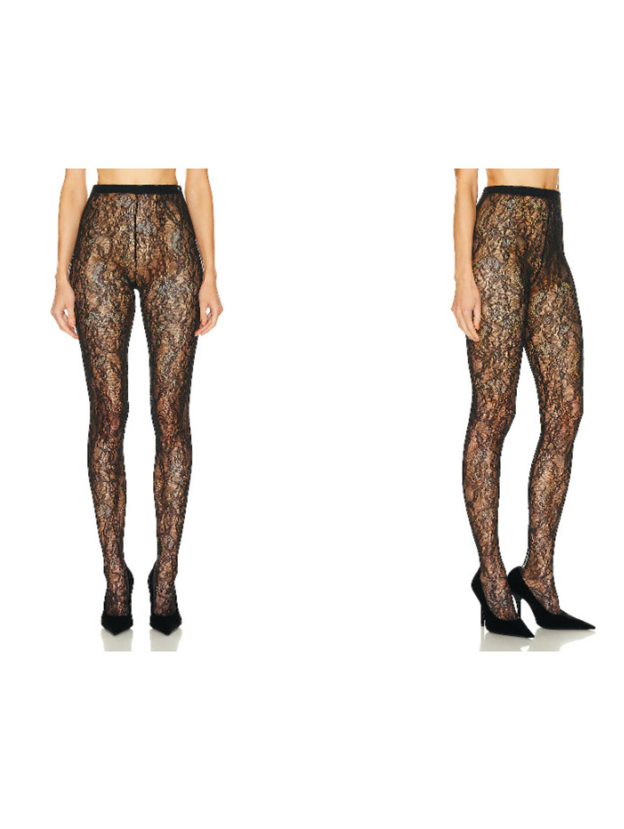 Wardrobe.Nyc Lace Tights In Black L Nwt $300 Msrp